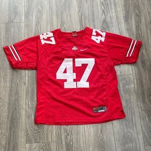 Nike - Ohio State Buckeyes AJ Hawk #47 Red Home Jersey - Size M (Men’s)